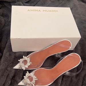 Amina Muadi begum pumps in PVC, bought at Holts Renfrew, only worn once